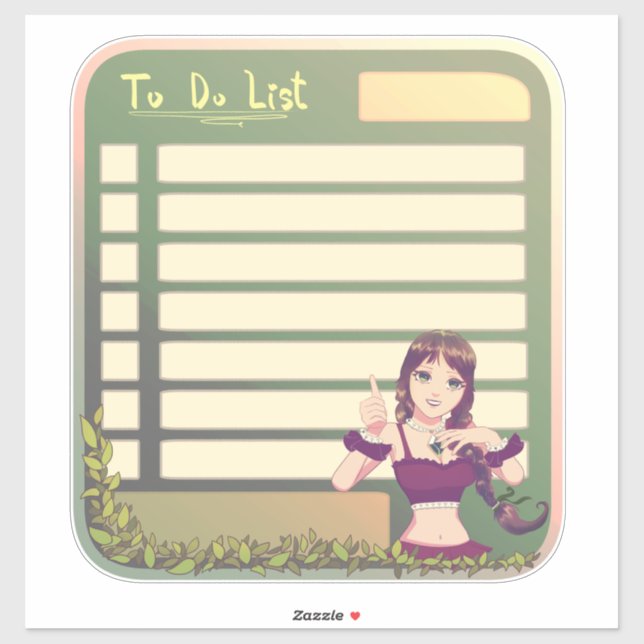 Sticker de la liste à faire (Feuille)