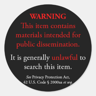 sticker de la Loi sur la protection des renseignem