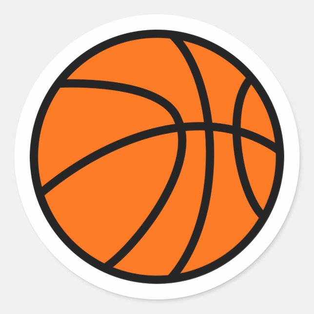 Sticker de la partie de basket, Sticker d'annivers (Devant)