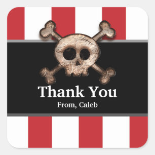 Sticker de la partie pirate des os crâniens désesp