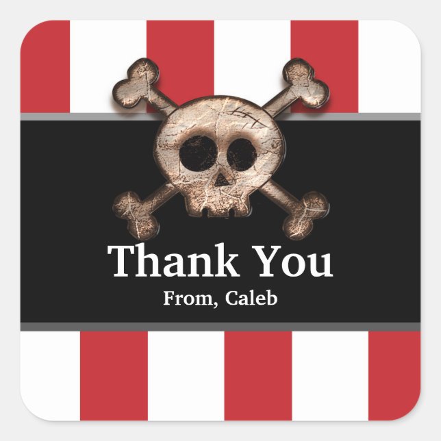 Sticker de la partie pirate des os crâniens désesp (Devant)