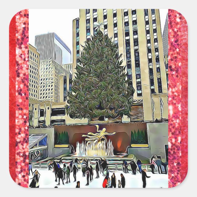 Sticker de la patinoire du Centre Rockefeller de N (Devant)