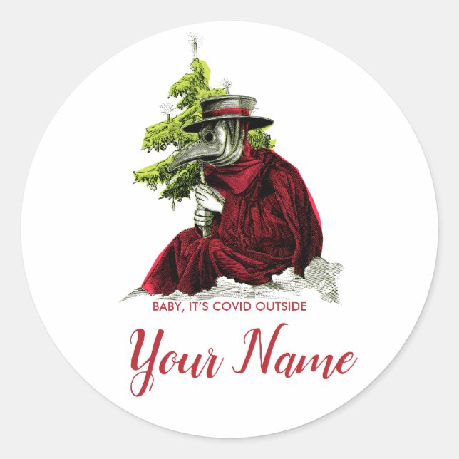 Sticker de la peste Doctor Funny Xmas (Devant)