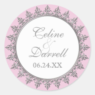 Sticker de la réception classique baroque Swirl