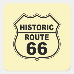 Sticker de la route historique 66