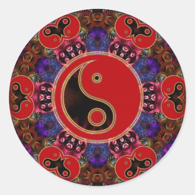 Sticker de la sagesse YinYang (Devant)