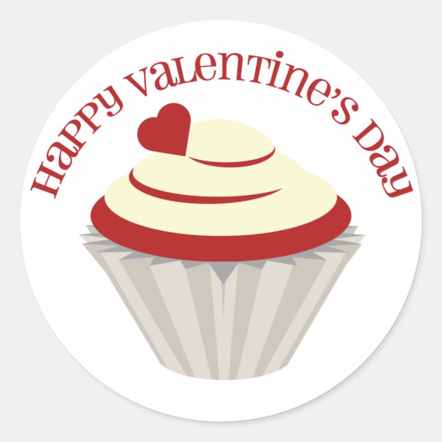 Sticker de la Saint-Valentin en velours rouge (Devant)