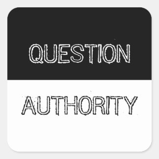 Sticker de l'autorité des questions