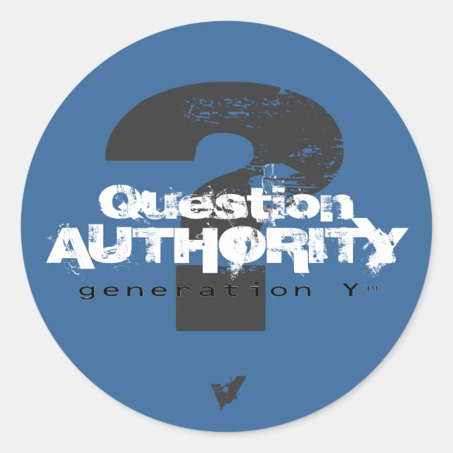 Sticker de l'Autorité des questions V (Devant)