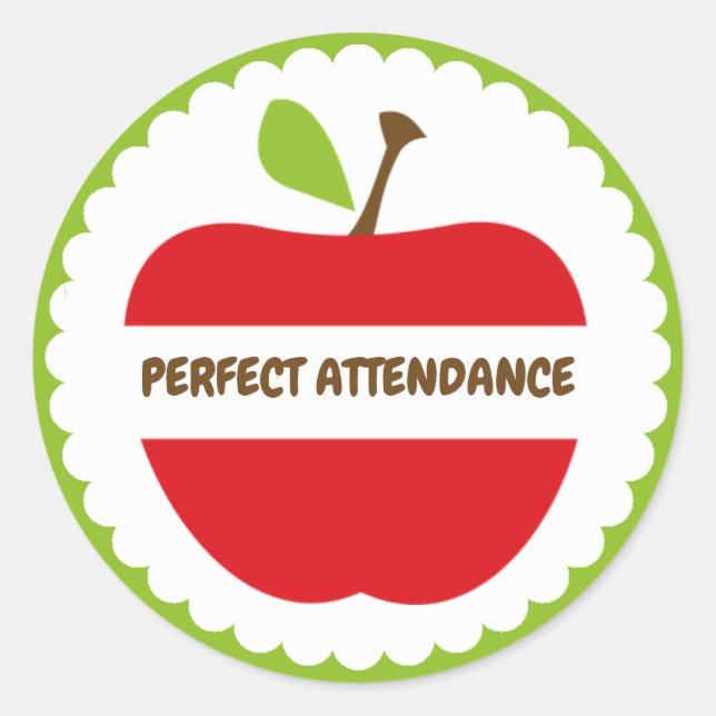 Sticker de l'école de fréquentation parfaite (Devant)