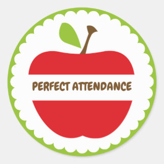 Sticker de l'école de fréquentation parfaite