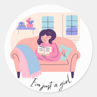 Sticker de lecture "I’m Just a Girl"
