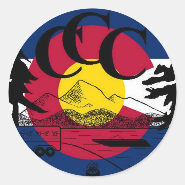Sticker de l'équipage de camping du Colorado (Devant)