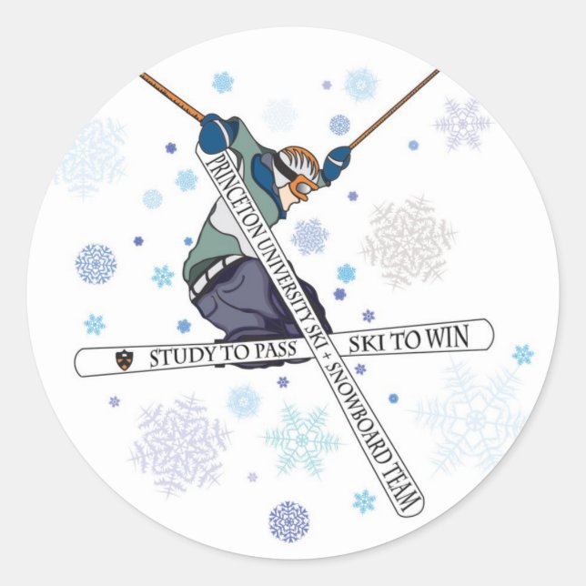 Sticker de l'équipe de ski (Devant)