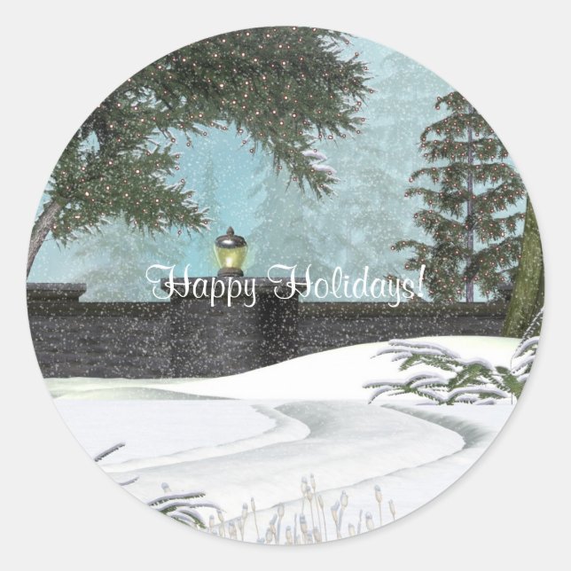Sticker de l'hiver de Noël (Devant)