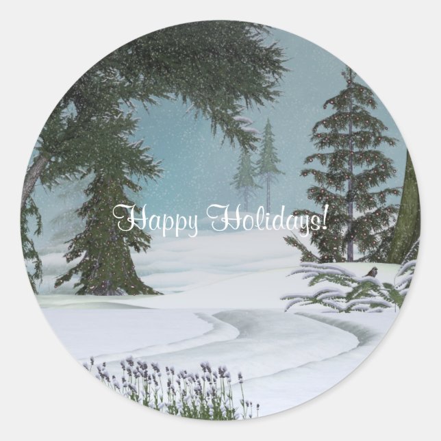 Sticker de l'hiver de Noël (Devant)