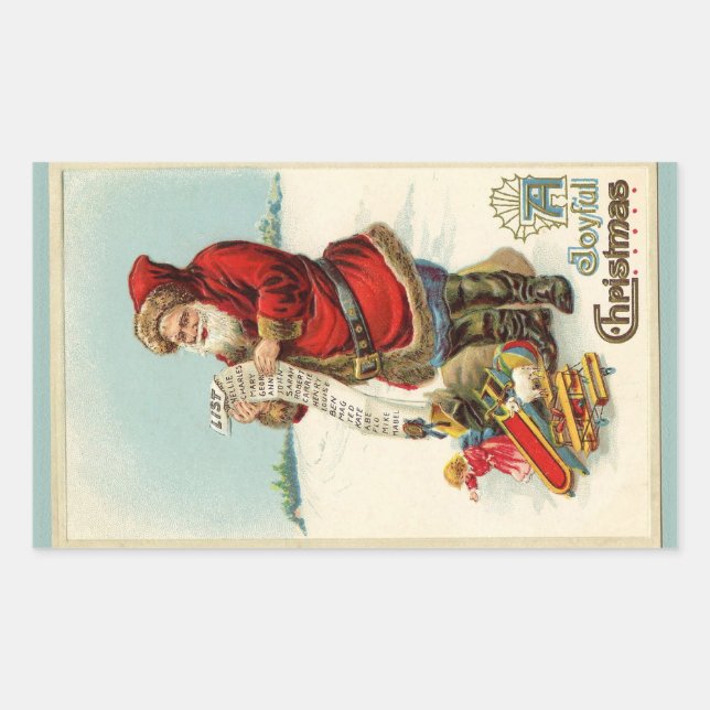 Sticker de liste père Noël (Devant)