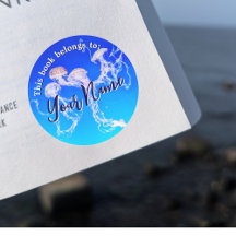 Sticker de livre personnalisable Monterey Jellyfis