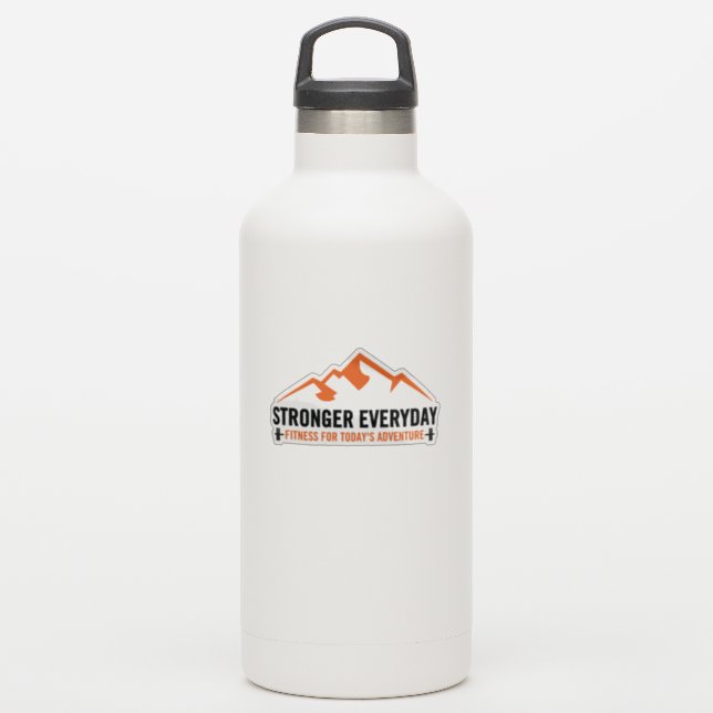 Sticker de logo pour bouteille d'eau plus fort tou (Gourde)