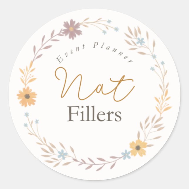 Sticker de logo rond (Devant)