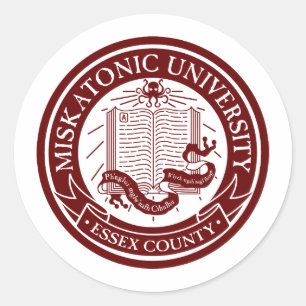 Sticker de l'université Miskatonic