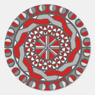 Sticker de machine rouge