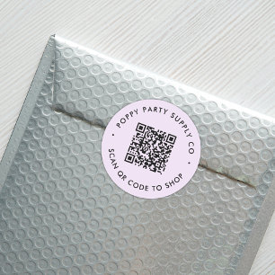 Sticker de magasin de code QR personnalisé