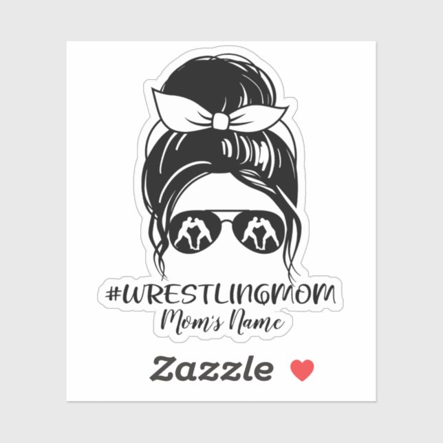 Sticker de maman lutteuse personnalisée (Feuille)