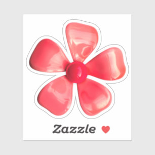 Sticker de mariage de printemps MOD Peach Daisy de