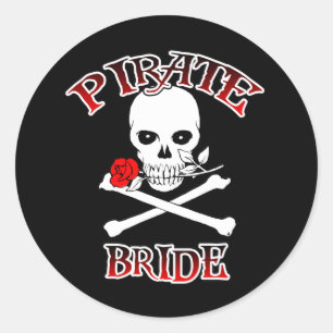 Sticker de mariée pirate