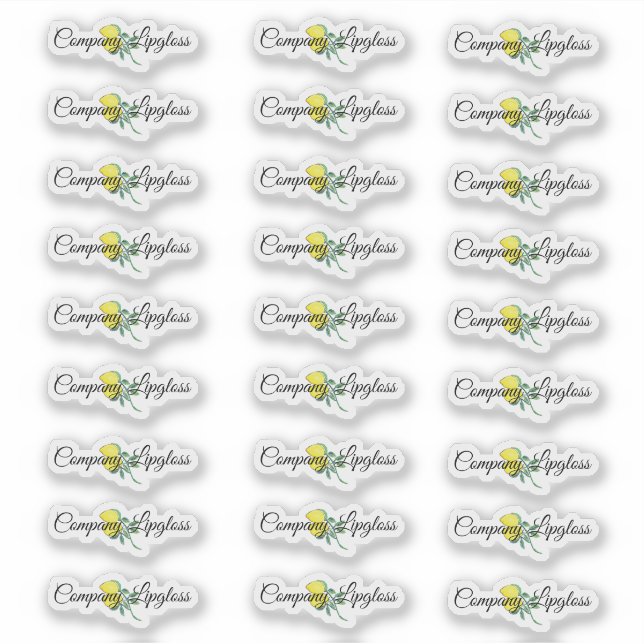Sticker de marque citron pour logo d'emballage lai (Devant)