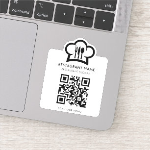 Sticker de menu QR personnalisé