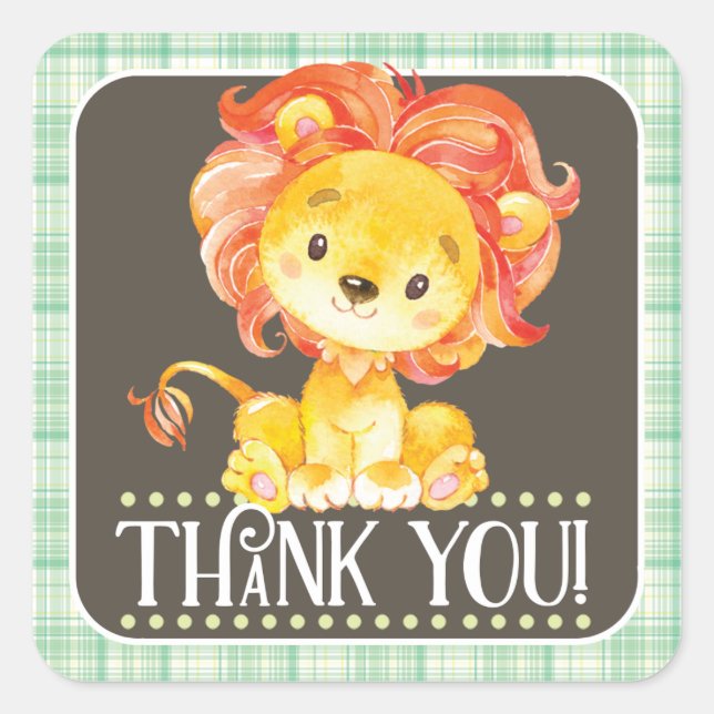 Sticker de Merci de Lion Jungle (Devant)