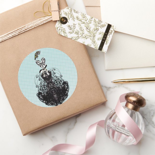Sticker de mode Diva - Points blancs (Cadeaux)