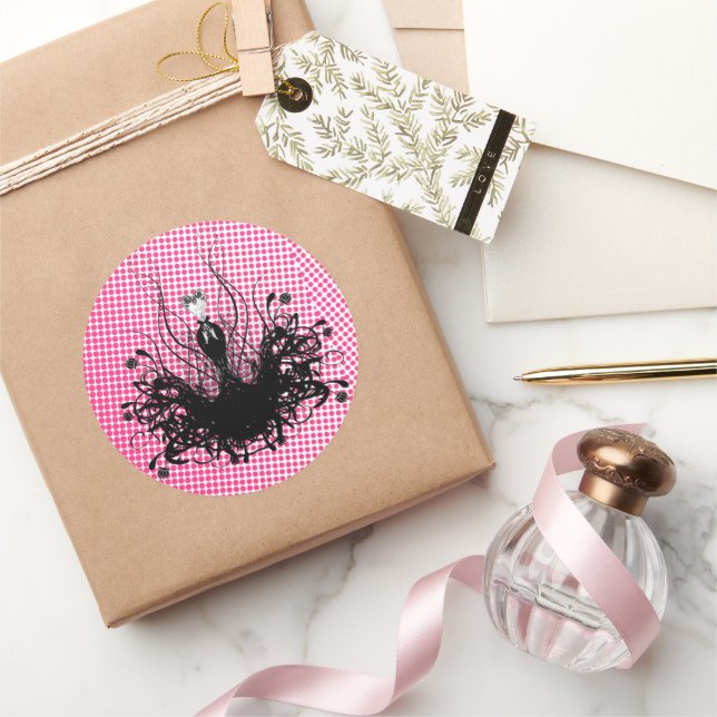 Sticker de mode Diva - Raspberry Hot Bright Pink (Cadeaux)