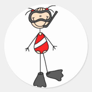 Sticker de natation de la silhouette