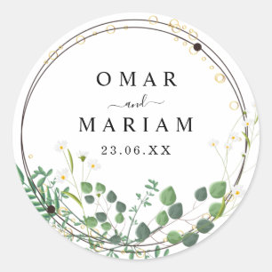 Sticker de Nikkah islamique vert