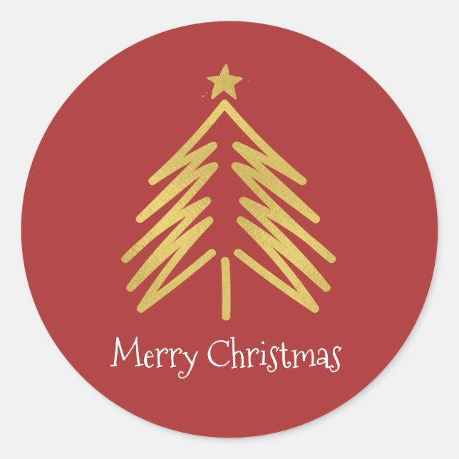 Sticker de Noël Arbre (Devant)