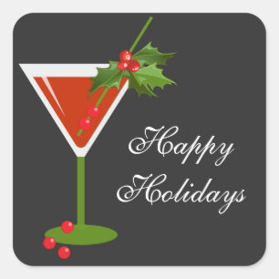 Sticker de Noël Cocktail Party