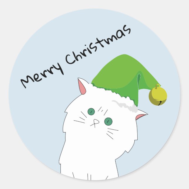 Sticker de Noël de chat (Devant)