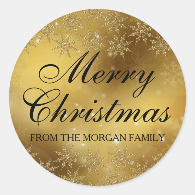 Sticker de Noël de Fête de Noël de l'étincelle d'o (Devant)