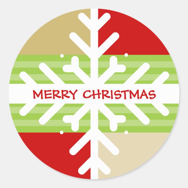 STICKER DE NOËL :: Dissection de flocon de neige 4 (Devant)
