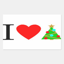 Sticker de Noël du coeur