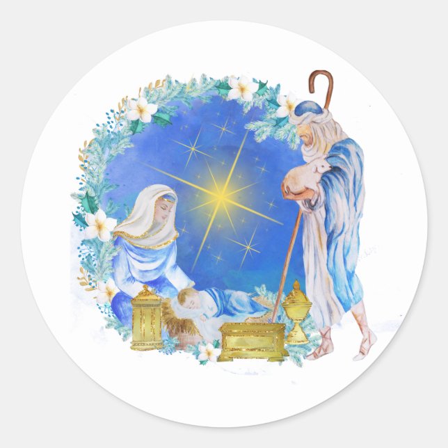 Sticker de Noël du directeur religieux (Devant)