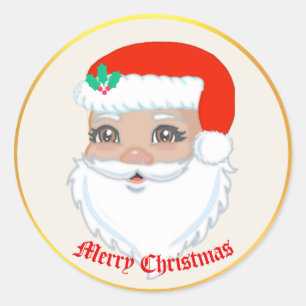 Sticker de Noël du Père Noël