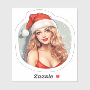 Sticker de Noël joyeux pour les fêtes