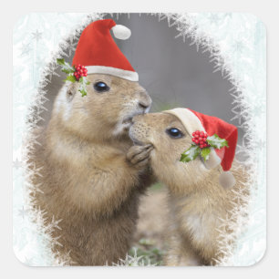 Sticker de Noël Kiss