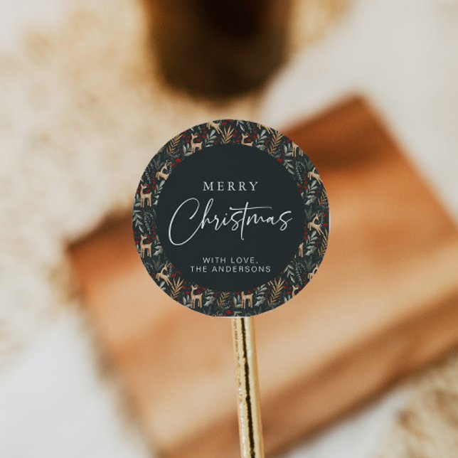 Sticker de Noël nordique Étiquette de vacances Sca (Créateur téléchargé)