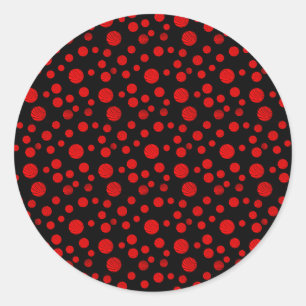 Sticker de Noël Pois rouge