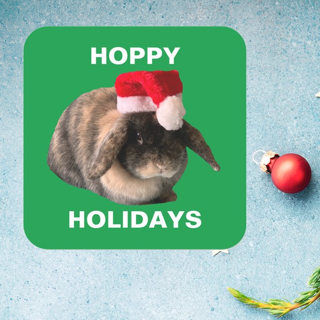 Sticker de Noël pour lapin Holland Lop (Créateur téléchargé)